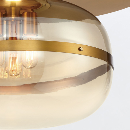 Duży plafon Nottingham - 3 źródła światła - Antyczny mosiądz