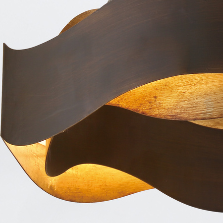 Duży żyrandol Vaughan - Brązowo-złoty