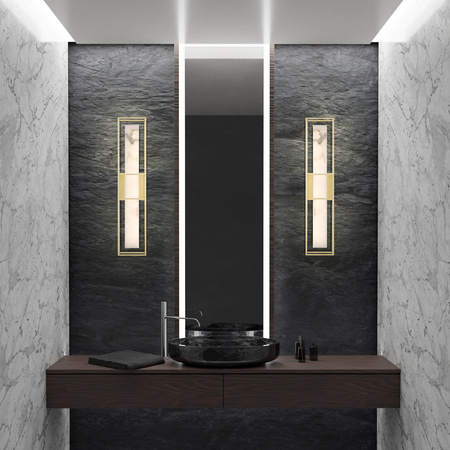 Duży kinkiet Blakley - 1 źródło światła - Szczotkowane złoto