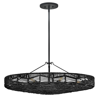 Lampa wisząca Ophelia - 6 źródeł światła - Czarny