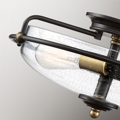 Plafon Griffin - 3 źródła światła - Brąz palladiański