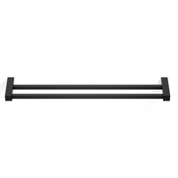 CORNER Wieszak na ręczniki Decor Walther 60 cm Podwójny Czarny mat