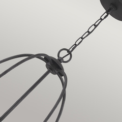 Żyrandol Bradbury - 5 źródeł światła - Popielaty