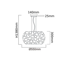 Lampa wisząca Carera Cromo Orlicki Design