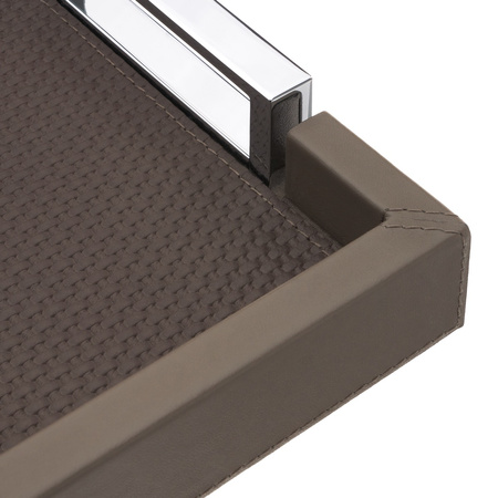 TACA SKÓRZANA VICTOR - 21.5 x 31 x 4.5 CM - GIOBAGNARA - MY HONEY HOME