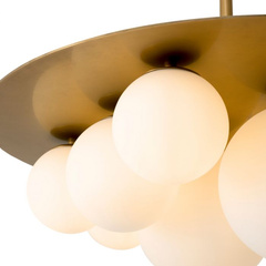 Żyrandol Orsini white glass Eichholtz