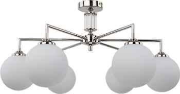 PLAFON ARTU GLASS - MOSIĄDZ NIKLOWANY  - KUTEK MOOD - MY HONEY HOME