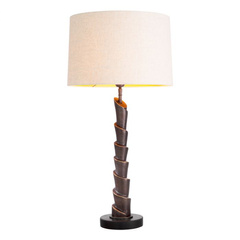 Lampa stołowa Riverbank bronze highlight finish incl shade Eichholtz