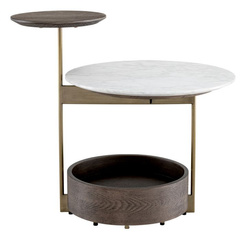 Stolik boczny Eichholtz Faye brushed brass finish