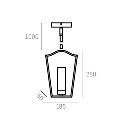 Lampa wisząca DUBLIN P01216CH