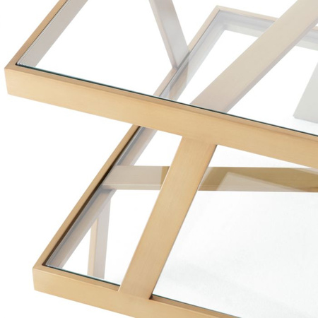 Stolik boczny Eichholtz Billinghurst Square brushed brass finish