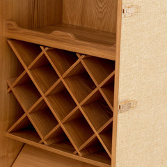 Szafka na wino Eichholtz Martini Bianco rattan look