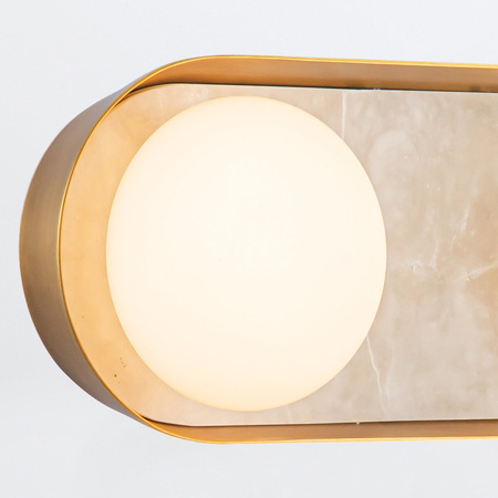 Kinkiet LED Alonso - Vintage mosiądz