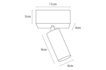 Lampa do szynoprzewodów Authentage – przesuwna