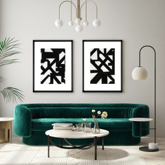 GRAFIKA TOPOGRAPHIC IV - 75 x 90 CM - MY HONEY HOME