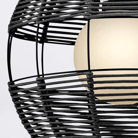 Średnia lampa wisząca Maddox - 1 źródło światła - Czarny