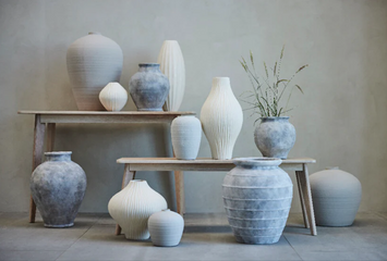 DONICA ANNA FLOWER - JASNOSZARA - 52 x 52 x 59.5 CM - LENE BJERRE - MY HONEY HOME