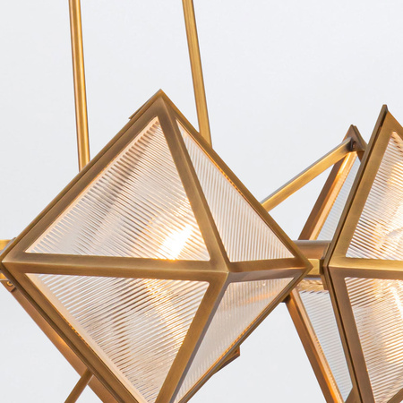 Żyrandol Cairo - 8 źródeł światła - Vintage mosiądz