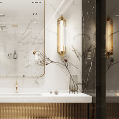 Kinkiet Espada - Szczotkowane złoto