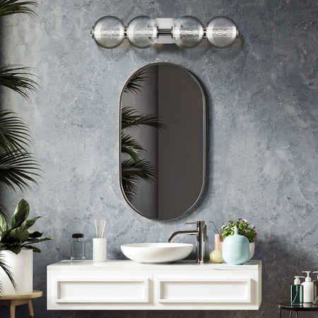 Kinkiet Atomo - 4 źródła światła - Polerowany chrom