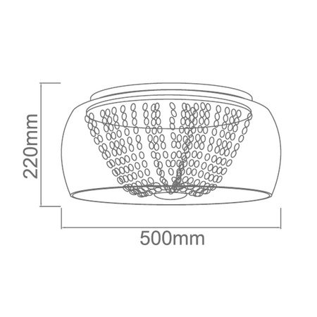 PLAFON KRYSZTAŁOWY LEXUS 500 PL CLARO - MY HONEY HOME