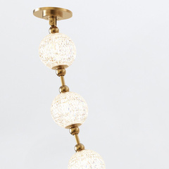 Lampa wisząca LED Marni - Naturalny mosiądz