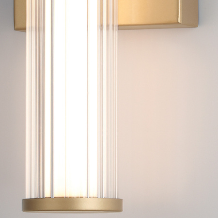 Mały kinkiet LED Fayton - Szczotkowane złoto