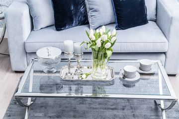 FILIŻANKA  ŚNIADANIOWA NEWDAY - SZARA - 370ML - COTE TABLE - MY HONEY HOME