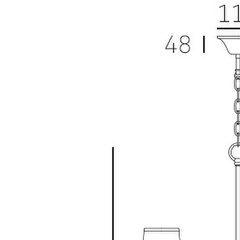 Lampa wisząca BOW P04190BR