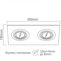 Oprawa wpuszczanaFaro II Nero