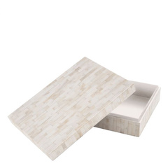 Pudełko Eichholtz Scoop L naturalna kość