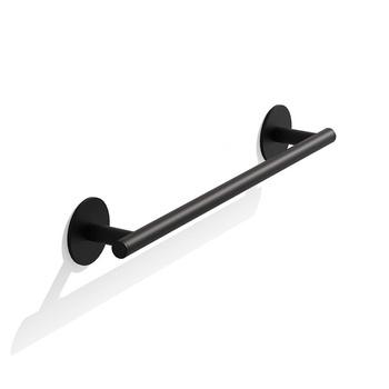 BASIC Wieszak na ręczniki Decor Walther czarny mat samoprzylepny