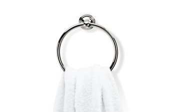 CLASSIC Wieszak na ręczniki (pierścień) Decor Walther matowe złoto 24-karatowe