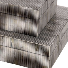 Pudełko Eichholtz Lucille S czarno-białe