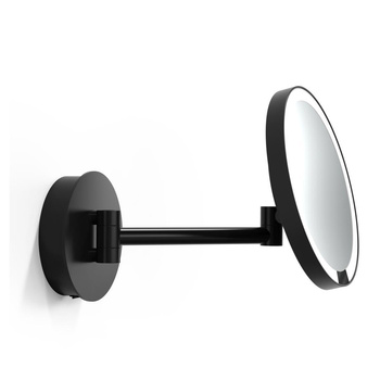 LED Podświetlane lusterko kosmetyczne Decor Walther ścienny Czarny mat Możliwość ładowania