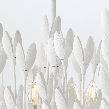 Lampa wyspowa Flora - 10 źródeł światła - Tynk strukturalny