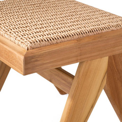 Krzesło ogrodowe Eichholtz Niclas natural teak natural weave