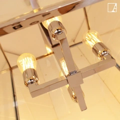 Lampa wisząca Authentage Vitrine latarnia - 4 źródła światła