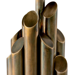 Lampa stołowa Beau Rivage Round vintage brass finish incl shade Eichholtz