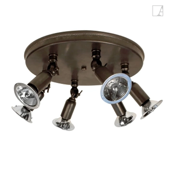 Lampa kierunkowa Authentage Fiston na okrągłym talerzu - duża