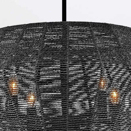 Żyrandol Luca - 10 źródeł światła - Czarny