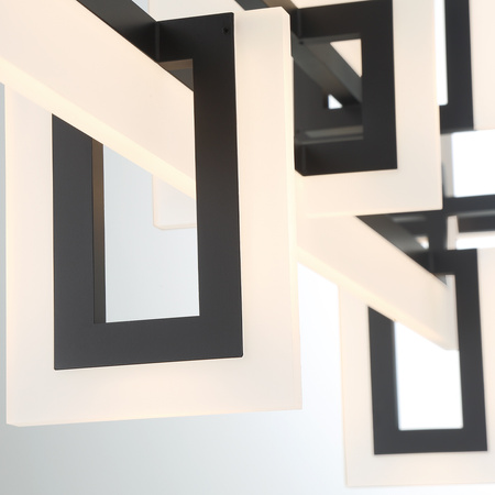 Średnia lampa wyspowa Inizio - Matowa czerń