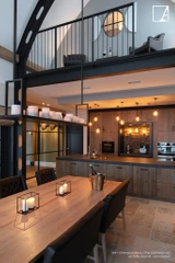 Lampa wisząca Authentage Bellefeu prostokątna