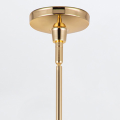 Lampa wisząca Palmetto - 1 źródło światła - Polerowany mosiądz