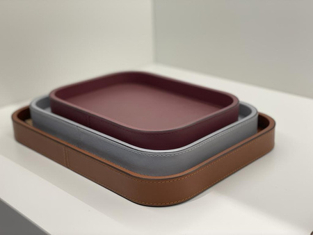 TACA SKÓRZANA - 17.5 x 23.5 x 3.5 CM - GIOBAGNARA - MY HONEY HOME