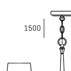 Lampa wisząca AUSTIN P04166BK-WH