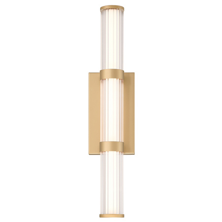 Średni kinkiet LED Fayton - Szczotkowane złoto