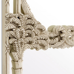 Lustro Eichholtz Le Royal antyczne białe wykończenie