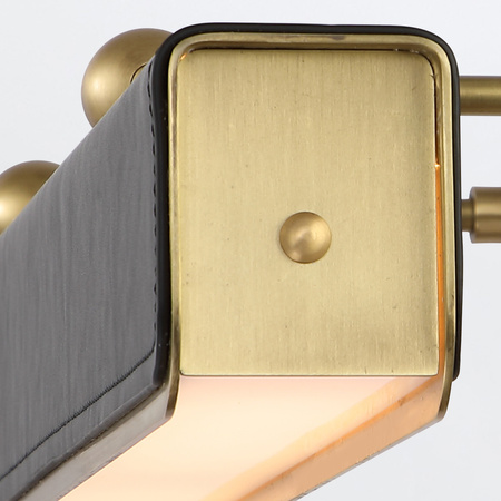 Duża obrazówka LED Valise Picture - Vintage mosiądz, skóra smokingowa