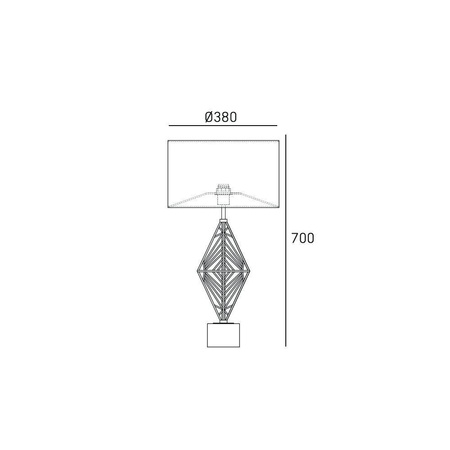 Lampa stołowa CARACAS - MyHoneyHome